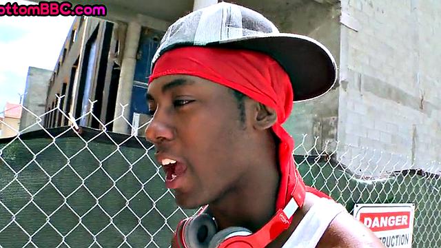 Black stud public assbanged outdoor by white top 4 cash