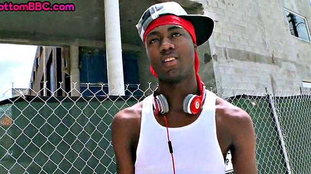 Black stud public assbanged outdoor by white top 4 cash