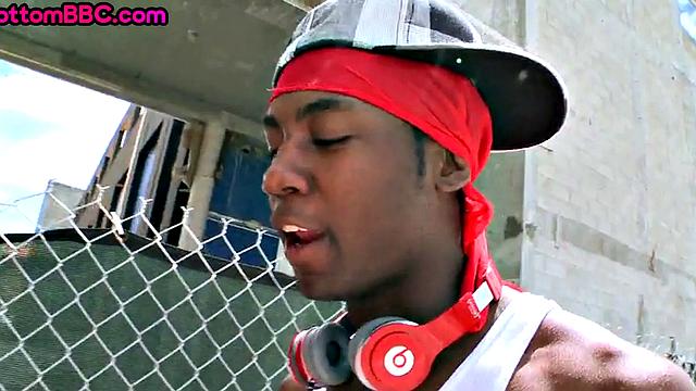 Black stud public assbanged outdoor by white top 4 cash