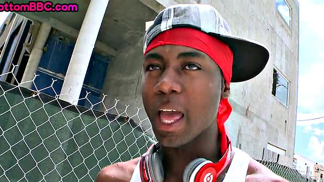 Black stud public assbanged outdoor by white top 4 cash