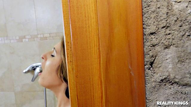 Shower Surprise With Friend