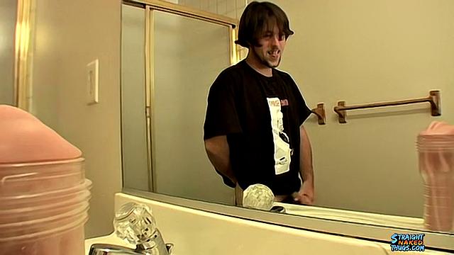A Straight Boy Shoots 2 Cum Loads With a Sex Toy - TrikinMatt