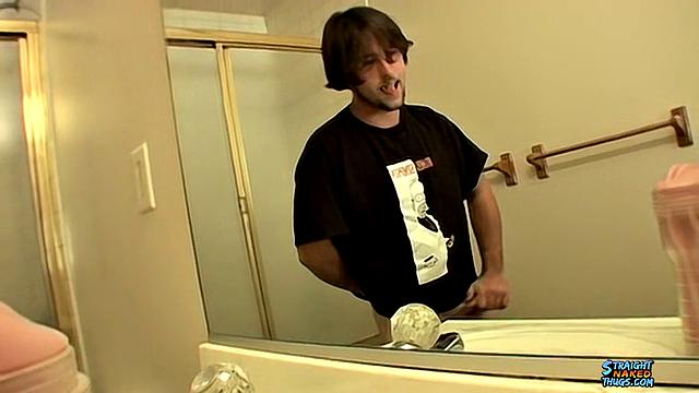 A Straight Boy Shoots 2 Cum Loads With a Sex Toy - TrikinMatt