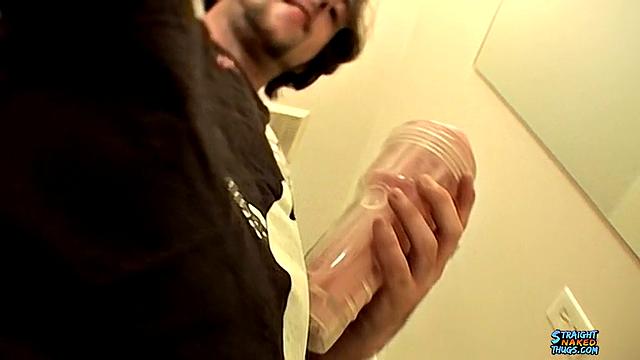 A Straight Boy Shoots 2 Cum Loads With a Sex Toy - TrikinMatt