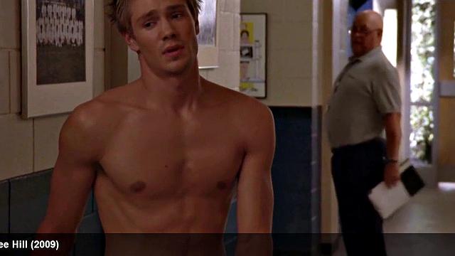 Chad Michael Murray flaunts his bare smooth ass in the bathroom and gets a hot shower