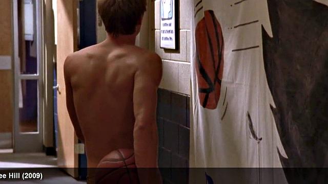 Chad Michael Murray flaunts his bare smooth ass in the bathroom and gets a hot shower