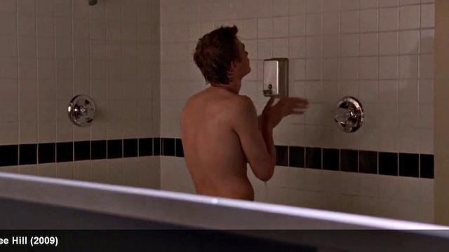 Chad Michael Murray flaunts his bare smooth ass in the bathroom and gets a hot shower