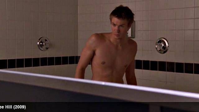 Chad Michael Murray flaunts his bare smooth ass in the bathroom and gets a hot shower