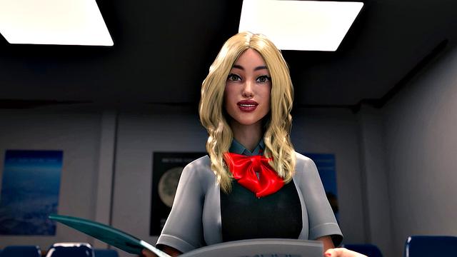 Big tits futanari teacher anal fucking blonde student in 3D animation