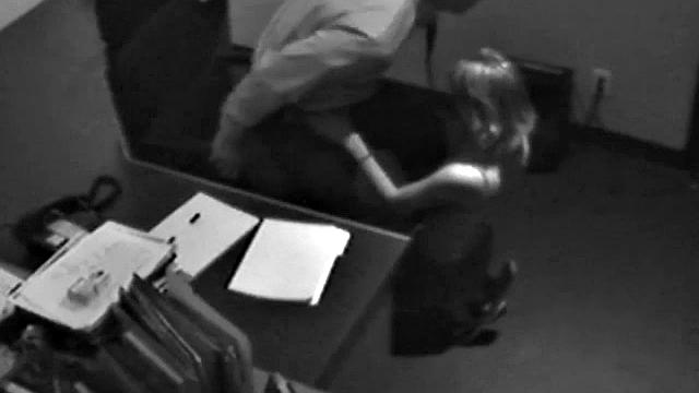 Naughty office slut sucks dick