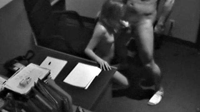 Naughty office slut sucks dick