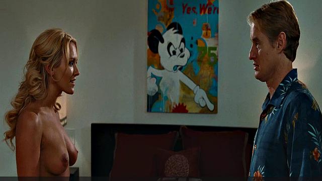 Nicky Whelan's hot hotel room scene - a smiley blonde gets naughty!