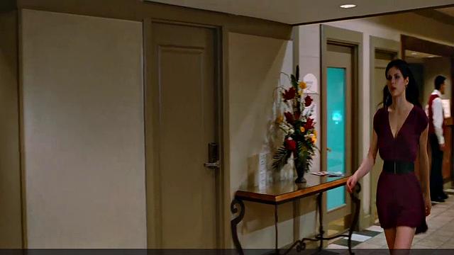 Nicky Whelan's hot hotel room scene - a smiley blonde gets naughty!