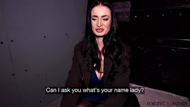 Big tits in stockings get fucked in a van