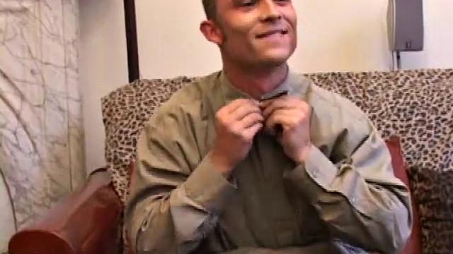 Amateur Casey Olson methodically strips down as he works on his growing cock. Once naked and hard, he strokes with determination. After bringing himself close to the edge Casey explodes all over his chest.