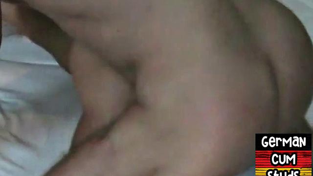 Amateur German jock in hot action