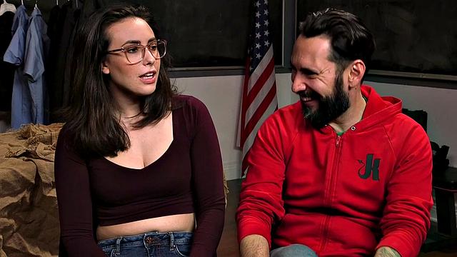 BDSM anal lady fucked by dominant guy after deepthroating