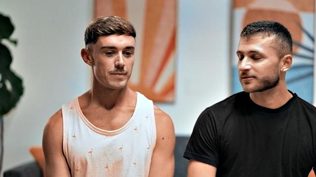 Moustache jock ass ravaged and facialized