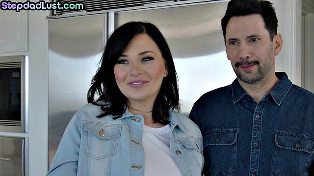 Blonde beauty cockriding her stepdad