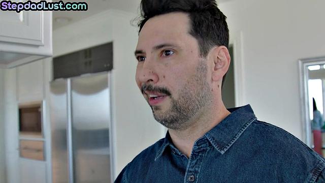 Blonde beauty cockriding her stepdad