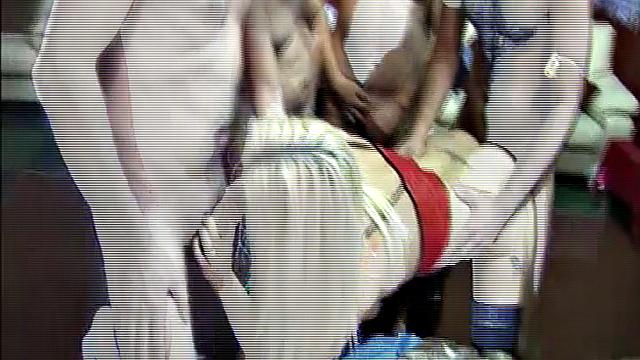 Swingers gangbang for Roxy Foxx and Bukkake Lady