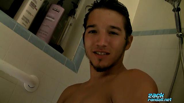 Shower Stroking Stud Shoots Load - Jizzy McBone