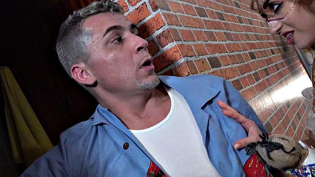 Tiny-titted Voodoo gets her armpits fucked in a hot, one-on-one fuck-fest