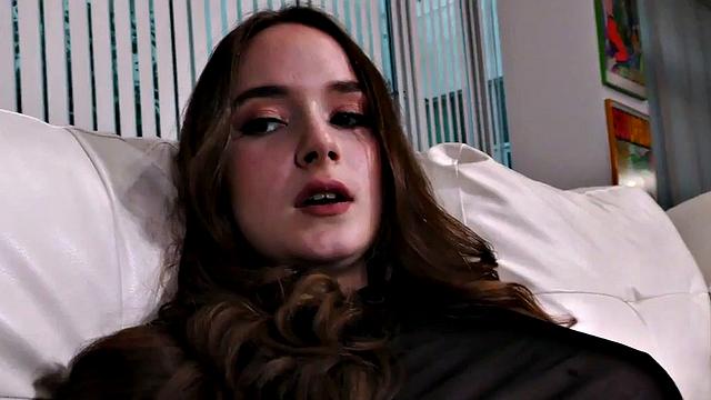 Tugjob POV babe teasing cock with wanking action