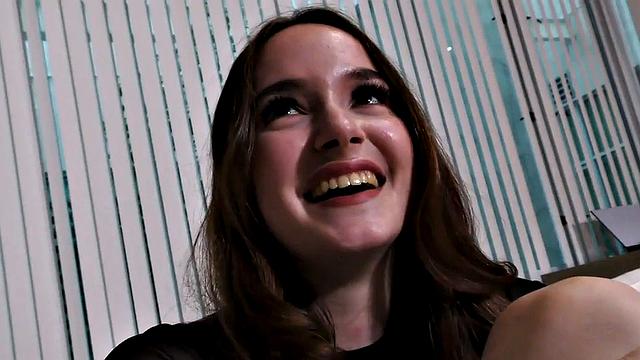 Tugjob POV babe teasing cock with wanking action