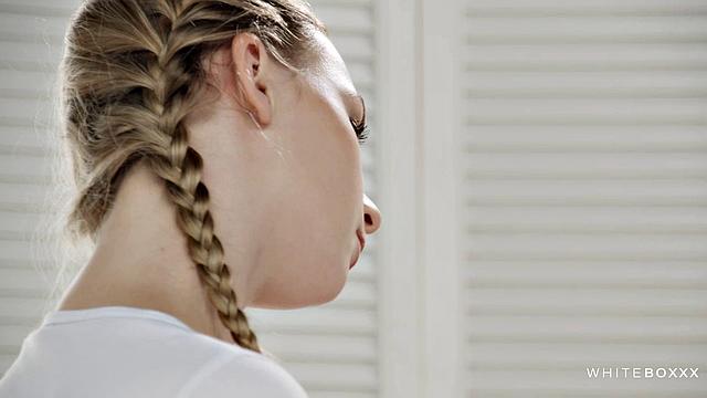 Hot blonde seduces for sex