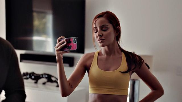 Nympho stepsister fingered and fucked by stepbro