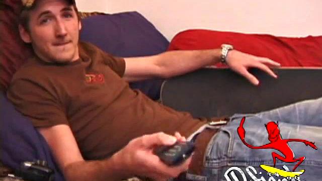 After a day of playing hard, Michael Whitewood has the urge to work the cum from his cock. Stripped naked and kicked back on his bed, Michael lubes up his cock and starts stroking.