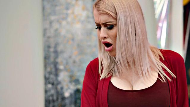 Lucky short guy pussybangs busty cockhungry MILF from behind