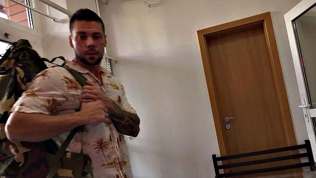 Big-titted babe drilled in hostel