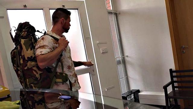 Big-titted babe drilled in hostel