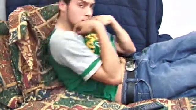 Juice likes to tease before releasing his cock from his boxers. He uses spit to lube up and then starts stroking himself softly. After edging himself a few times, he picks up the pace and shoots a warm load in his mouth.