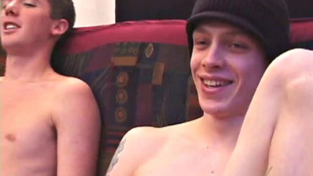 Shane drops his guard and takes a hard cock in his mouth