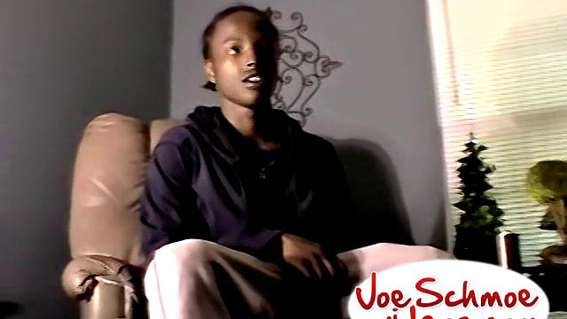 Nervous Black Twink Gets Blown - Dee