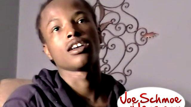 Nervous Black Twink Gets Blown - Dee
