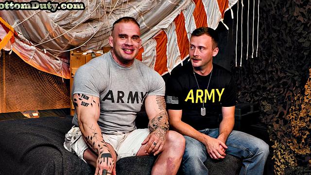 Military amateur hunk bareback fucked by roommate