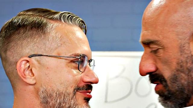 Fisting gaydaddy barebacks and fists boyfriend's asshole after BJ