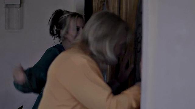 Busty babes threeway with lucky lad