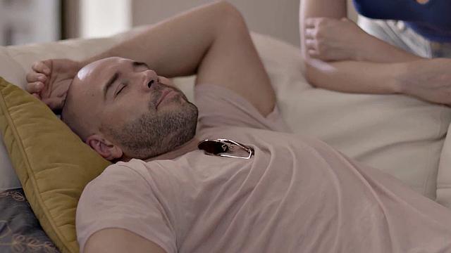 Busty babes threeway with lucky lad