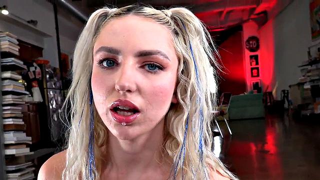 HJ cheerleader oils cock in POV while talking slutty