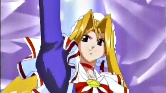Weird anime storyline with angry busty teen slut