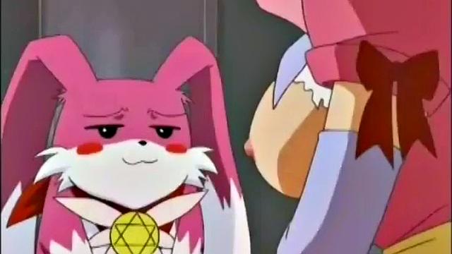 Weird anime storyline with angry busty teen slut