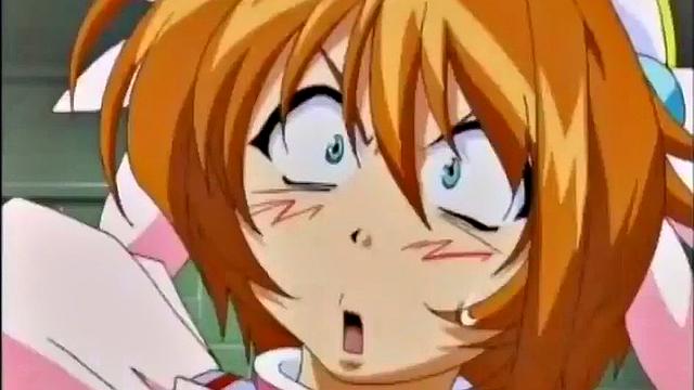 Weird anime storyline with angry busty teen slut