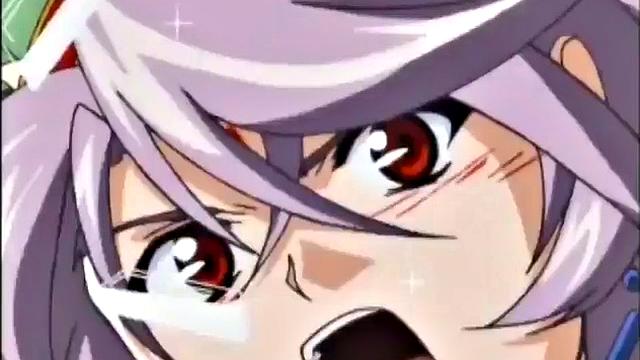 Weird anime storyline with angry busty teen slut