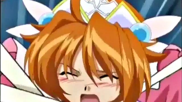 Weird anime storyline with angry busty teen slut