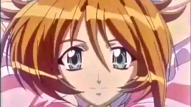 Грудастая аниме-героиня разрывает путы и жестко наказывает любовника во время секса в воздухе.